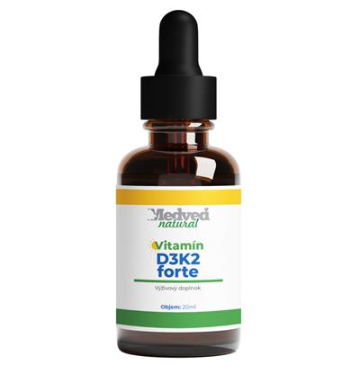 Vitamín D3K2 FORTE 20 ml - Medveď Natural